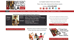 Desktop Screenshot of musicteacherla.com