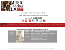 Tablet Screenshot of musicteacherla.com